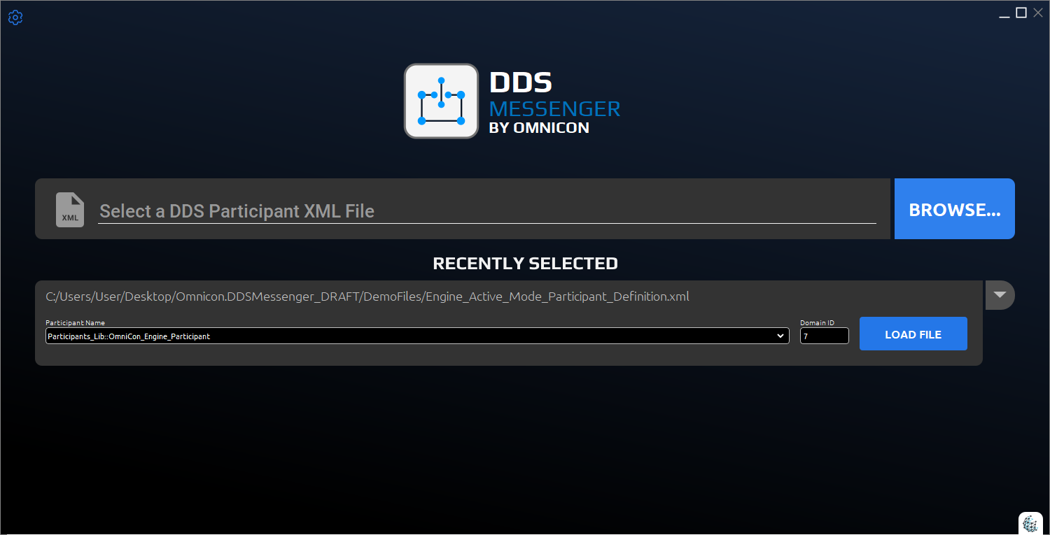 No code generation needed - just load your DDS QoS and XML types and start publishing or subscribing to any message.